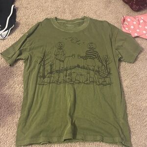 American Eagle Oversized Halloween Pumpkin Tee